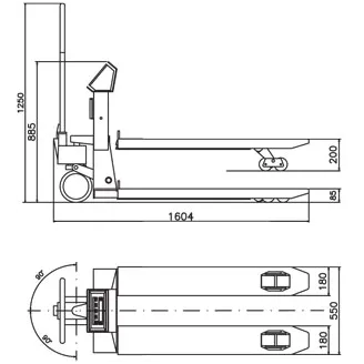Transpalette peseur ATEX, portée max. 2500 kg, précision depuis 200 g 2
