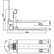 Transpalette peseur ATEX, portée max. 2500 kg, précision depuis 200 g