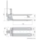 Transpalette peseur inox, portée max. 2 t, précision depuis 200 g