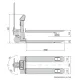 Transpalette peseur ATEX, portée max. 2 t, précision depuis 200 g