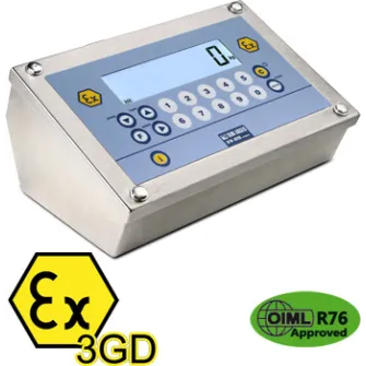 Plateforme ATEX, portée max. 600 kg, précision depuis 1 g