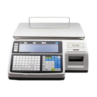 Balance poids-prix avec ticket autocollant, 3/6 kg, 1/2g, 380x250 mm, sans colonne