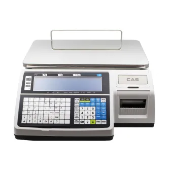 Balance poids-prix avec ticket autocollant, 3/6 kg, 1/2g, 380x250 mm, sans colonne