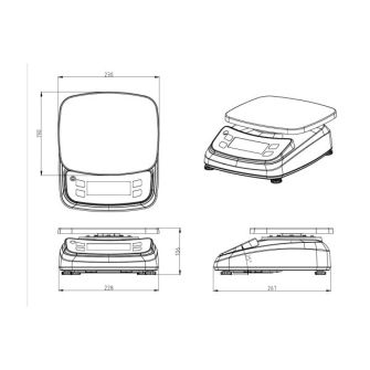 Balance compacte étanche ABDPRO AFC