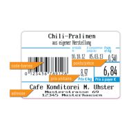 Etiquettes CAS CL5200N Standard format 10, 58x40 mm, 940 étiquettes/rouleau