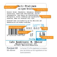 Etiquettes CAS CL5200N Standard format 10, 58x40 mm, 940 étiquettes/rouleau