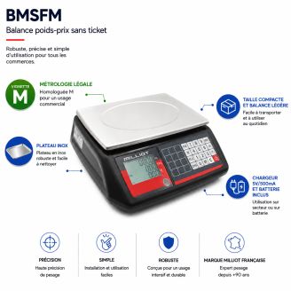 Balance poids prix BMSFM Milliot 2