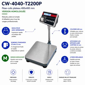 Balance pese colis industrielle 400x400 imprimante 2