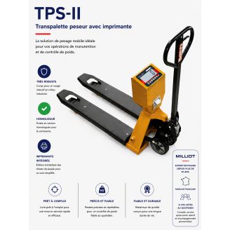 Transpalette peseur TPS-II avec imprimante 2