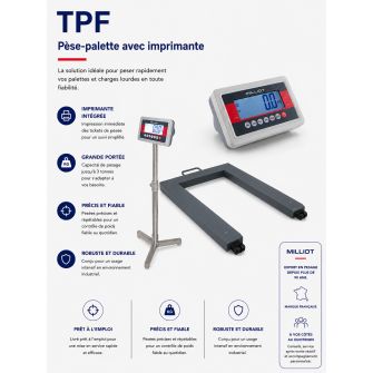 Pese palette TPF avec imprimante