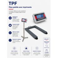 Pese palette TPF avec imprimante
