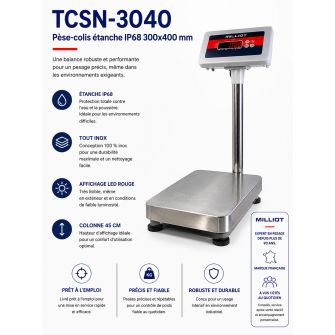 Balance étanche IP68 TCSN-3040