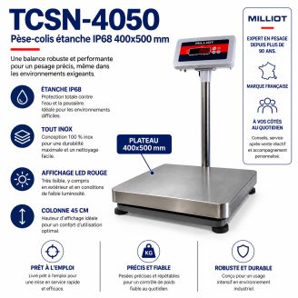 Balance étanche IP65 TCSN-4050 2