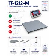 Plateforme au sol TF-1212 homologuée
