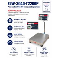 Pèse-colis ELW-3040 avec imprimante