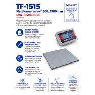 Plateforme au sol 1500x1500 mm TF-1515