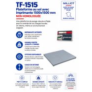 Plateforme au sol TF-1515 avec imprimante